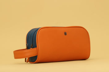 LUIS : Dopp Kit Orange & Blue