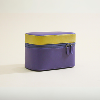 VICTORIA : Watch Box Lavender/Dusty Yellow