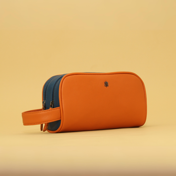 LUIS : Dopp Kit Orange & Blue