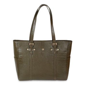 Avril - Work Tote - Olive Green