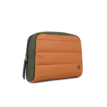 CARLO : Pouch Mustard Yellow/Forest Green
