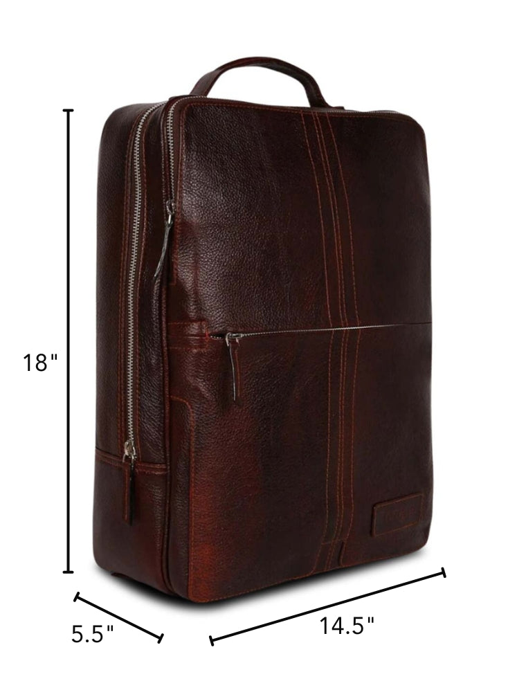 Marco - The Backpack - Dark Brown - Tortoise  