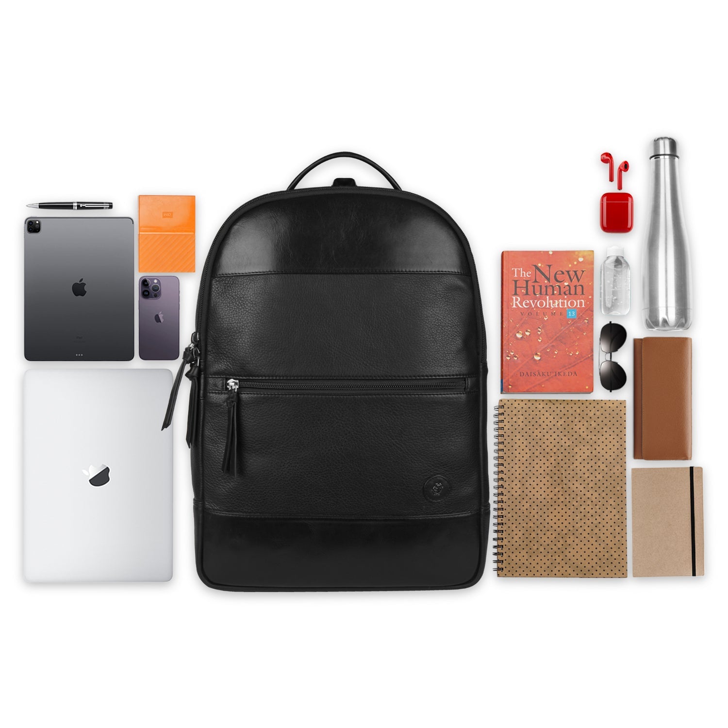 Sebastian - The Backpack - Black - Tortoise 