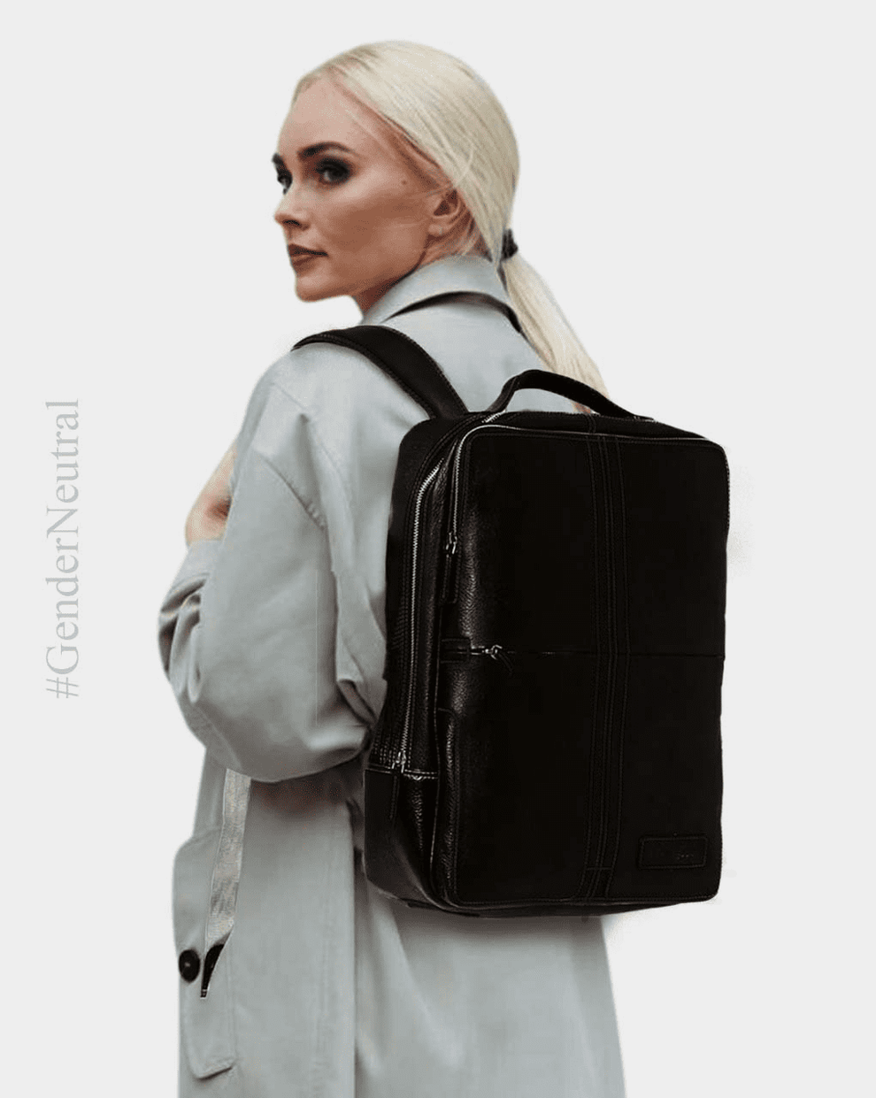 MARCO : Backpack Black | 100% Genuine Leather Bag