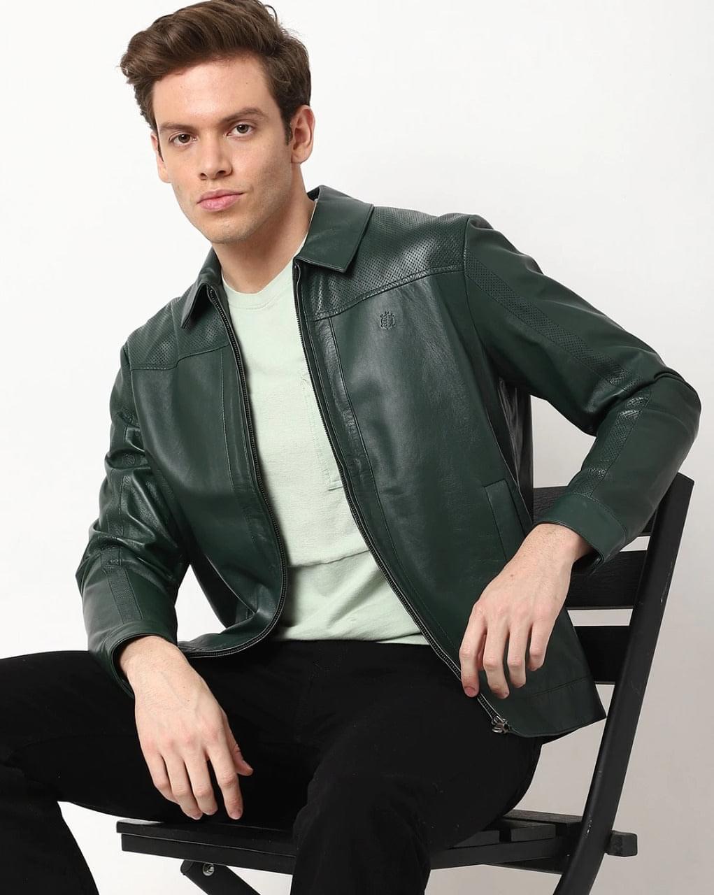 El-dorado - Olive Green | 100% Genuine Leather Jacket