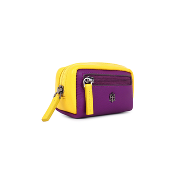 Oslo - Key Pouch -  Purple & Yellow