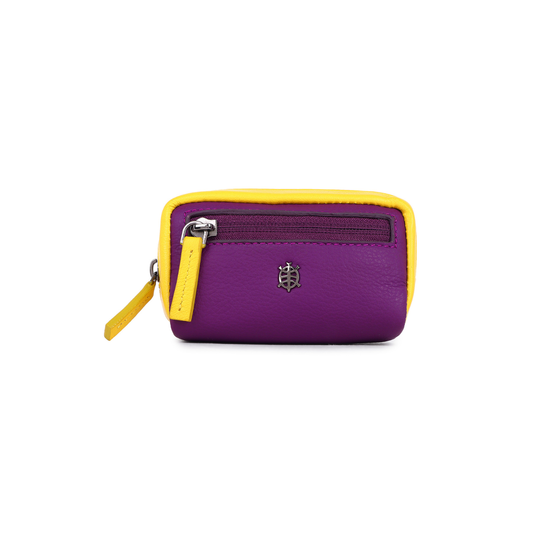 Oslo - Key Pouch -  Purple & Yellow