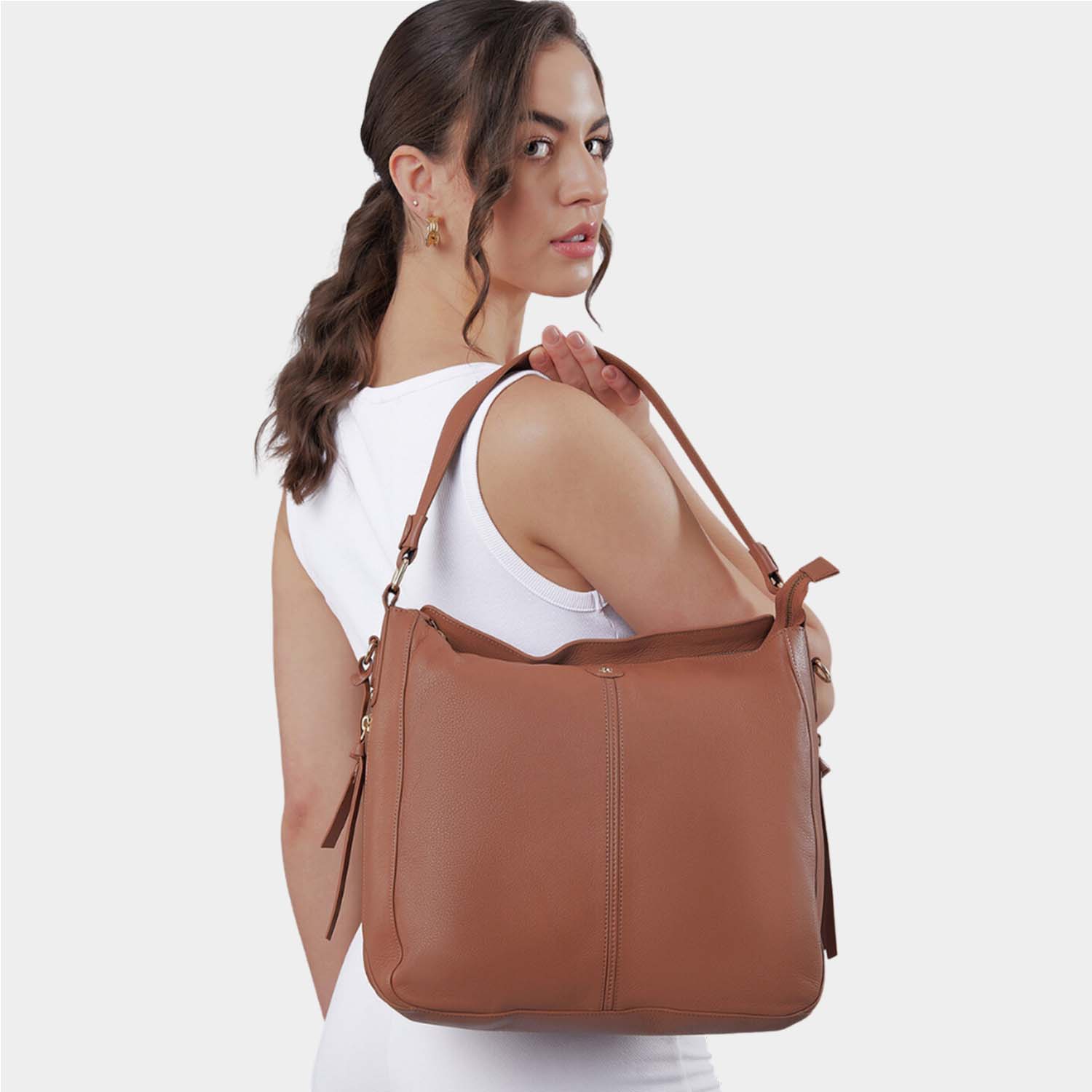 Ivanna - The Handbag/Sling Bag - Tan - Tortoise  