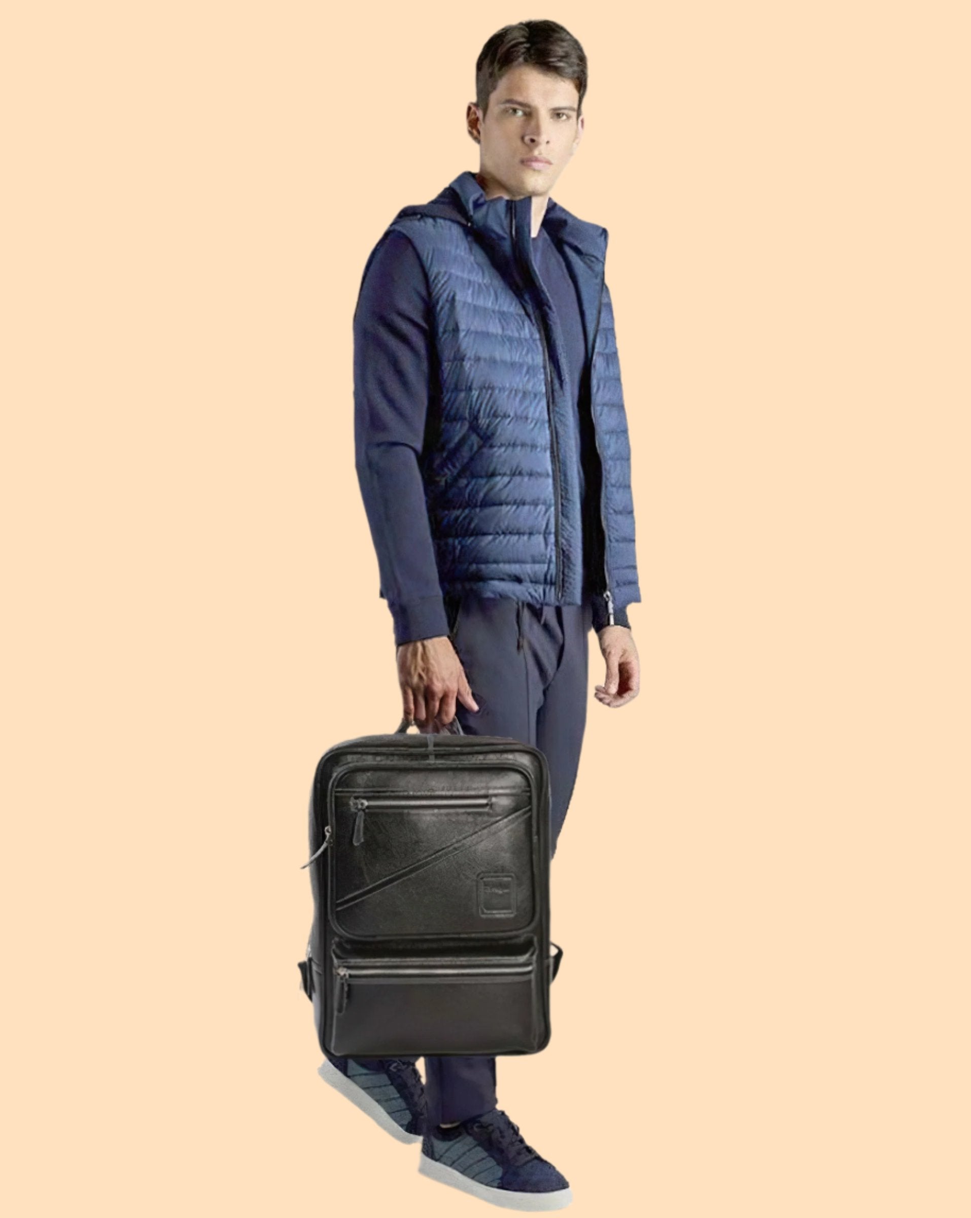 Lazaro - The Backpack - Black - Tortoise  