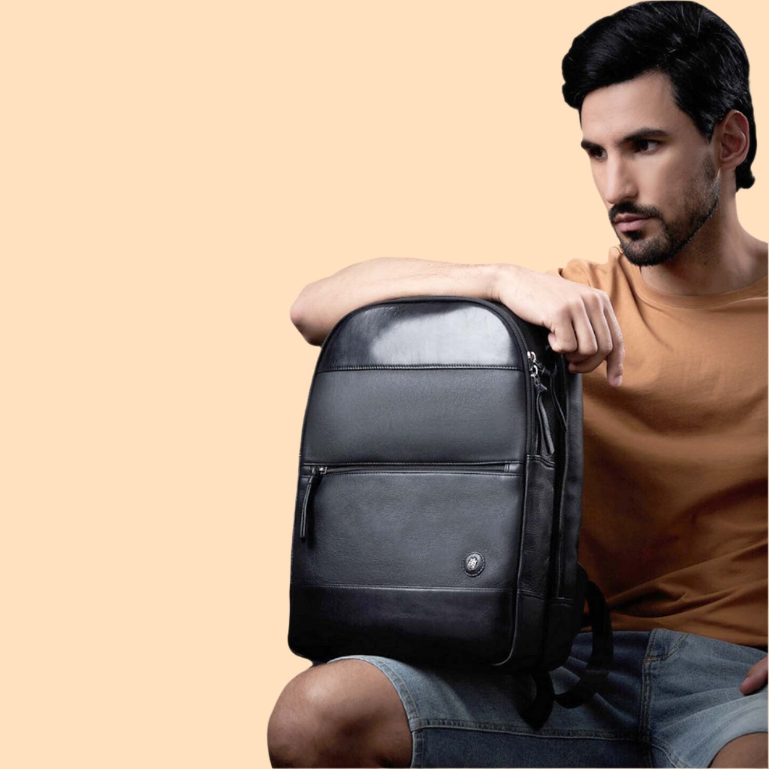 Sebastian - The Backpack - Black - Tortoise  